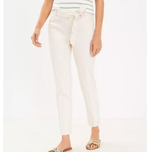 ✨✨Ann  Taylor LOFT Devin Tie Waist Slim Pants‎ in Twill–CURVY (NEW WITH TAG) ✨✨